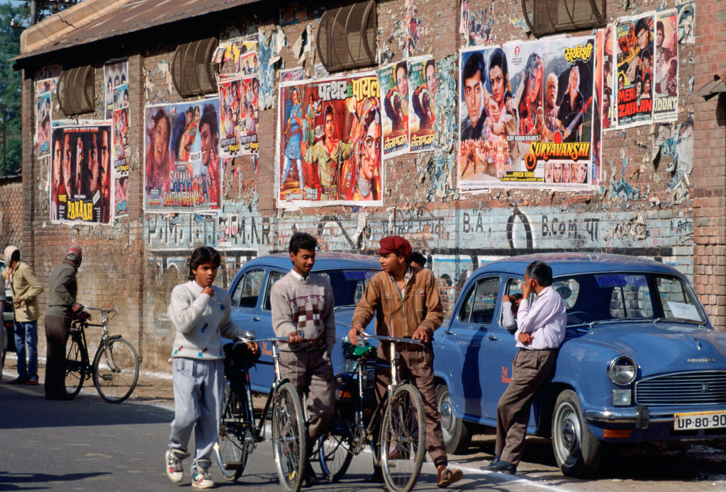 Pósteres de películas de Bollywood en la India