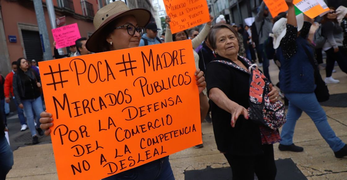 Protesta Comerciantes Congreso CDMX