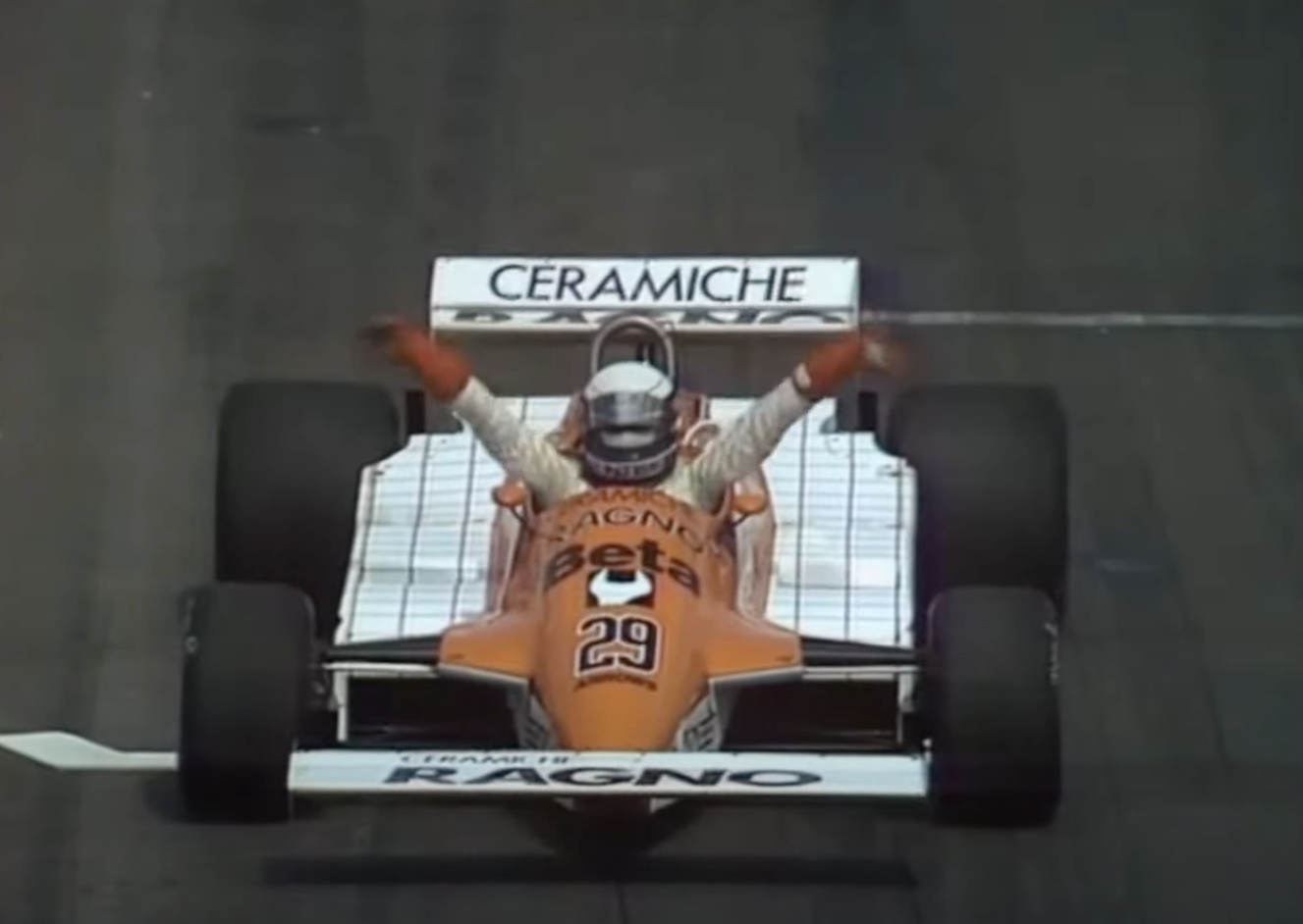 Ricardo Patrese apagó el auto Arrow antes de comenzar la carrera de Bélgica 1981