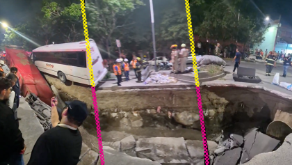 Socavón en Guadalajara