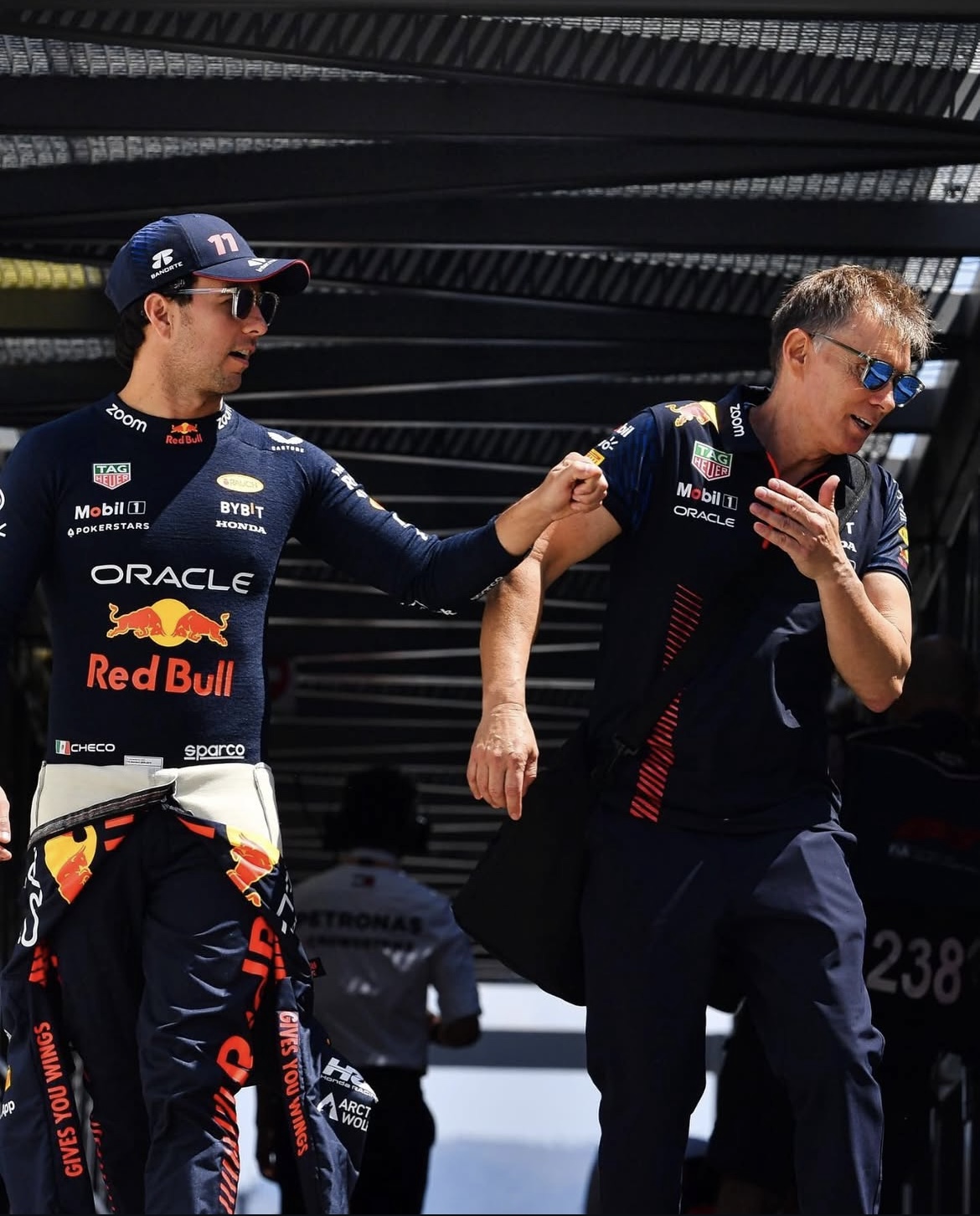 Xavi Martos y Checo Pérez