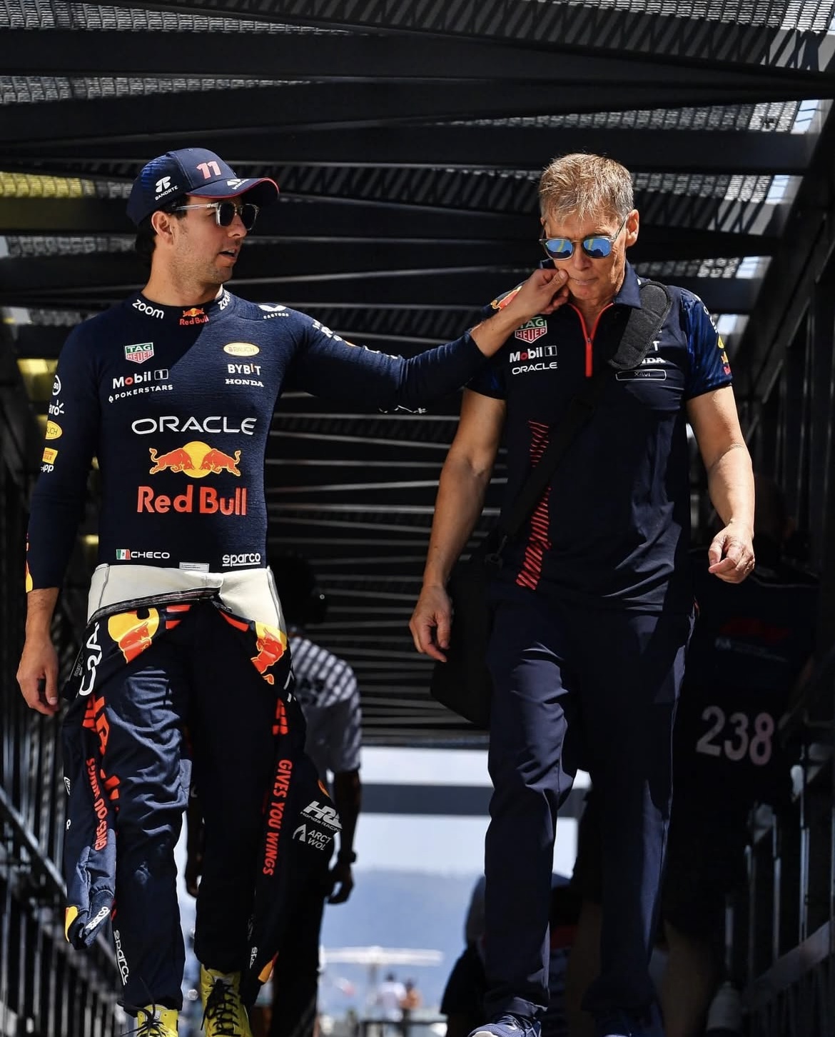 Xavi Martos y Checo Pérez