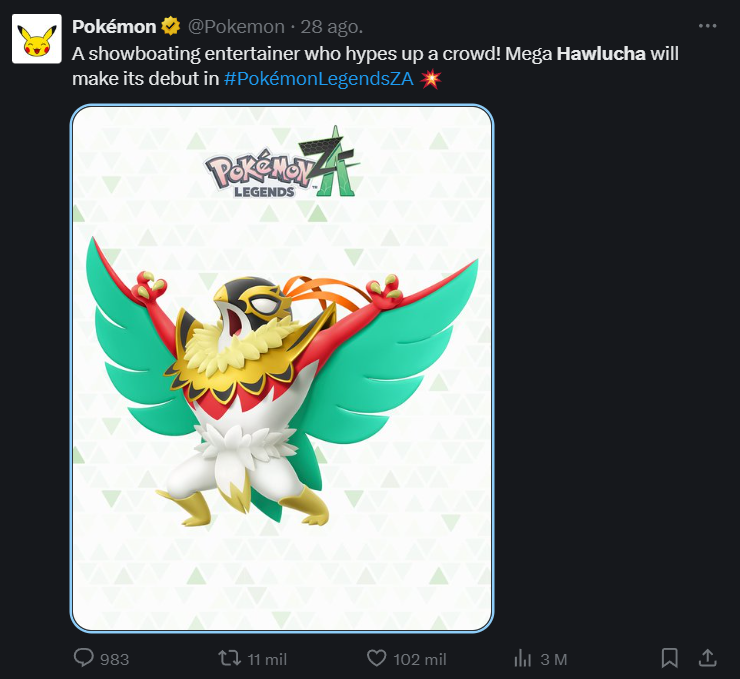 Pokémon y CMLL | Mega-Hawlucha