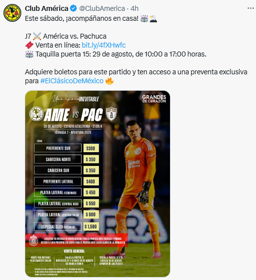 América vs Pachuca a puerta cerrada por andar cerrando calles