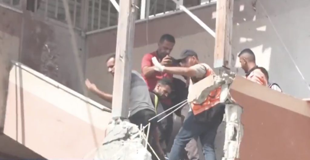 Periodistas atacados en Gaza