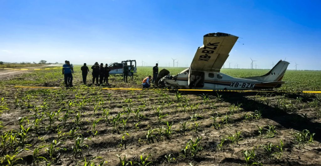 Un muerto y un herido tras desplome de avioneta en Reynosa