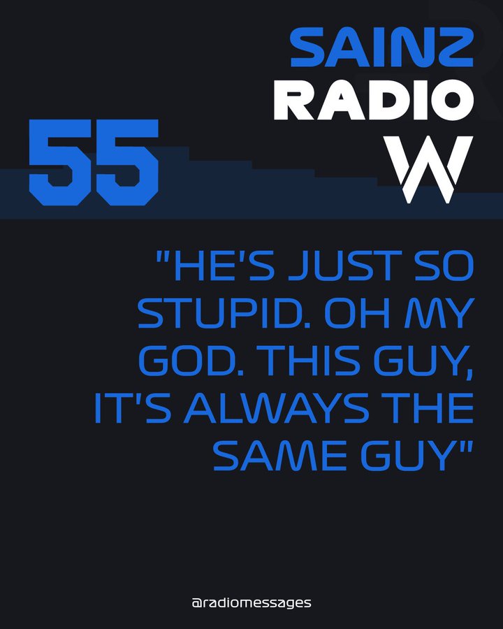 La radio de Carlos Sainz