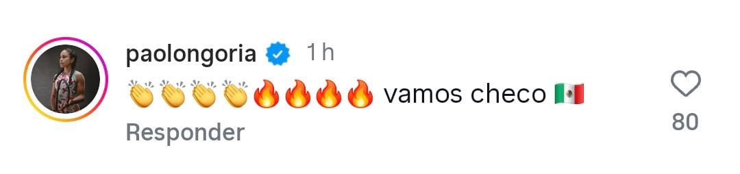 Paola Longoria reacciona al regreso de Checo Pérez