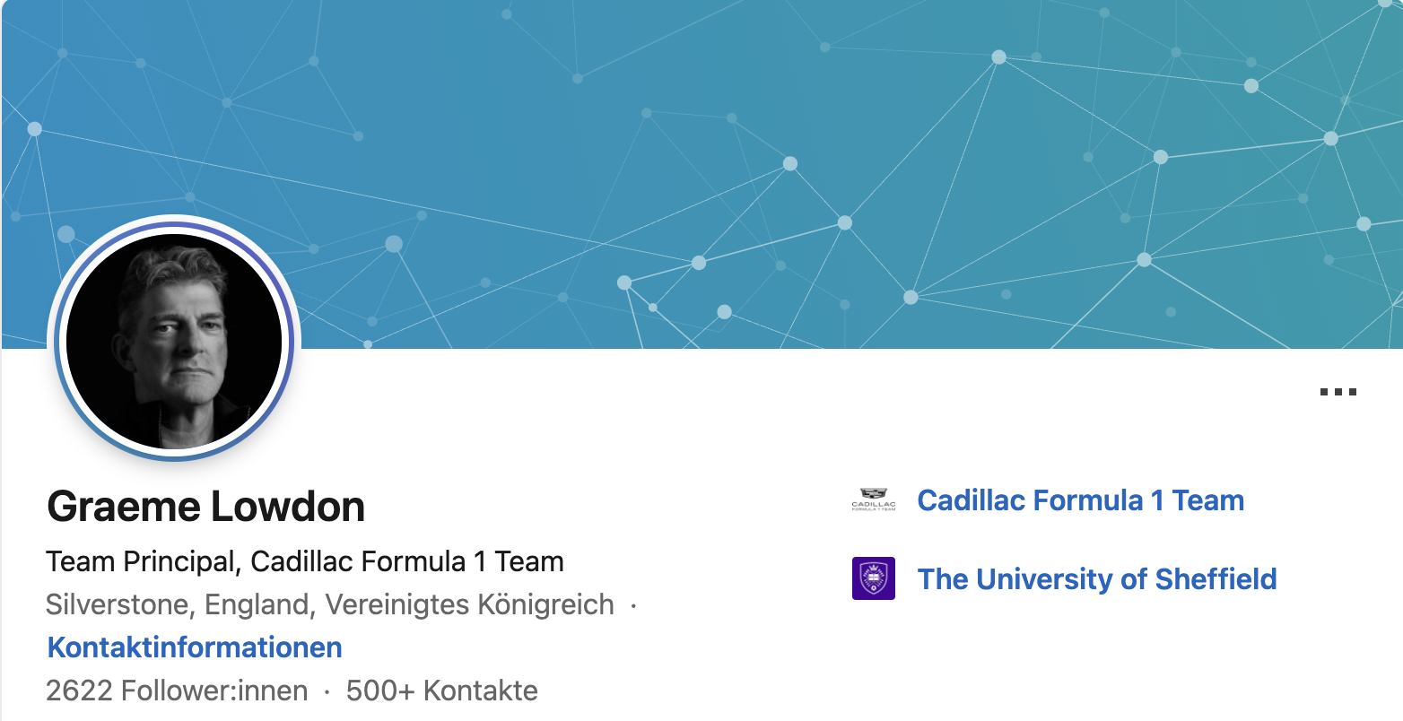 Graeme Lowdon en Linked In