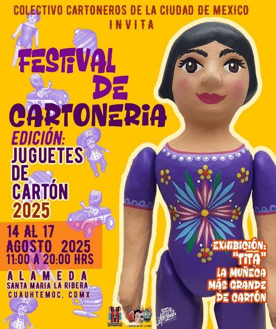 Juguetes monumentales en el Festival de Cartonería