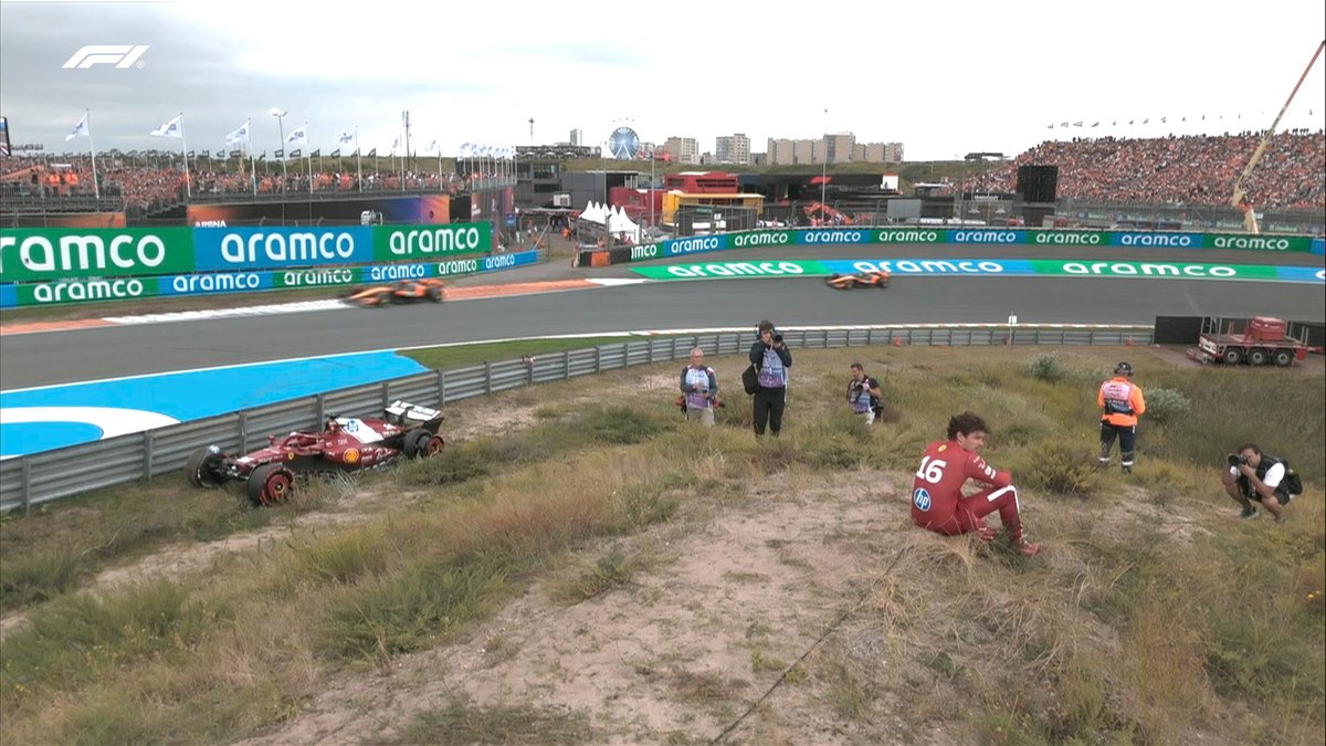 La decepción de Leclerc tras el DNF en Países Bajos
