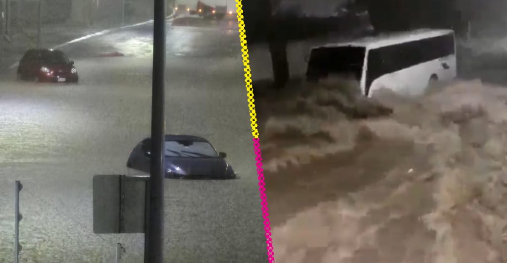 Lluvia histórica deja dos muertos e inundaciones en Querétaro