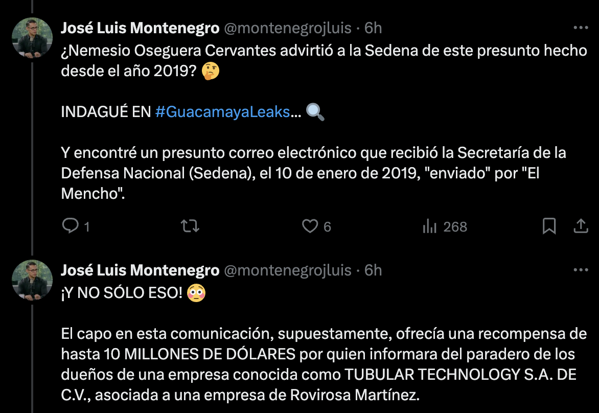 El Mencho habría advertido a SEDENA sobre Rovirosa