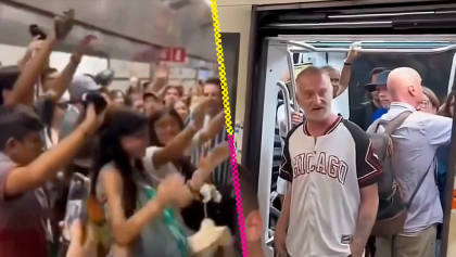 Mexicanos le cantan 'Imagine' a italiano que los insultaba en el metro