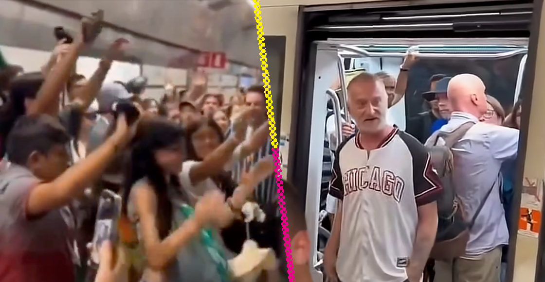 Mexicanos le cantan 'Imagine' a italiano que los insultaba en el metro