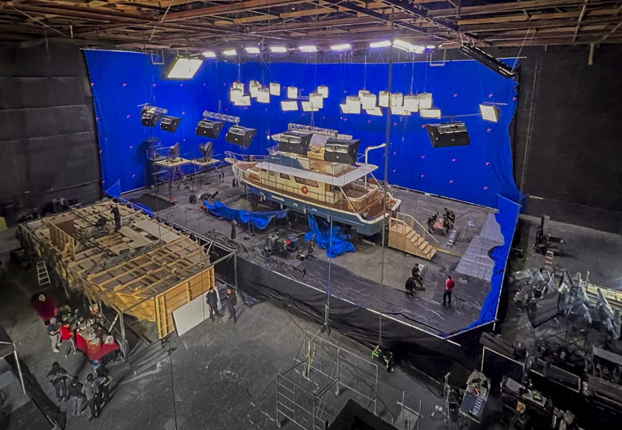 Imagen del set de 'Contra el huracán'