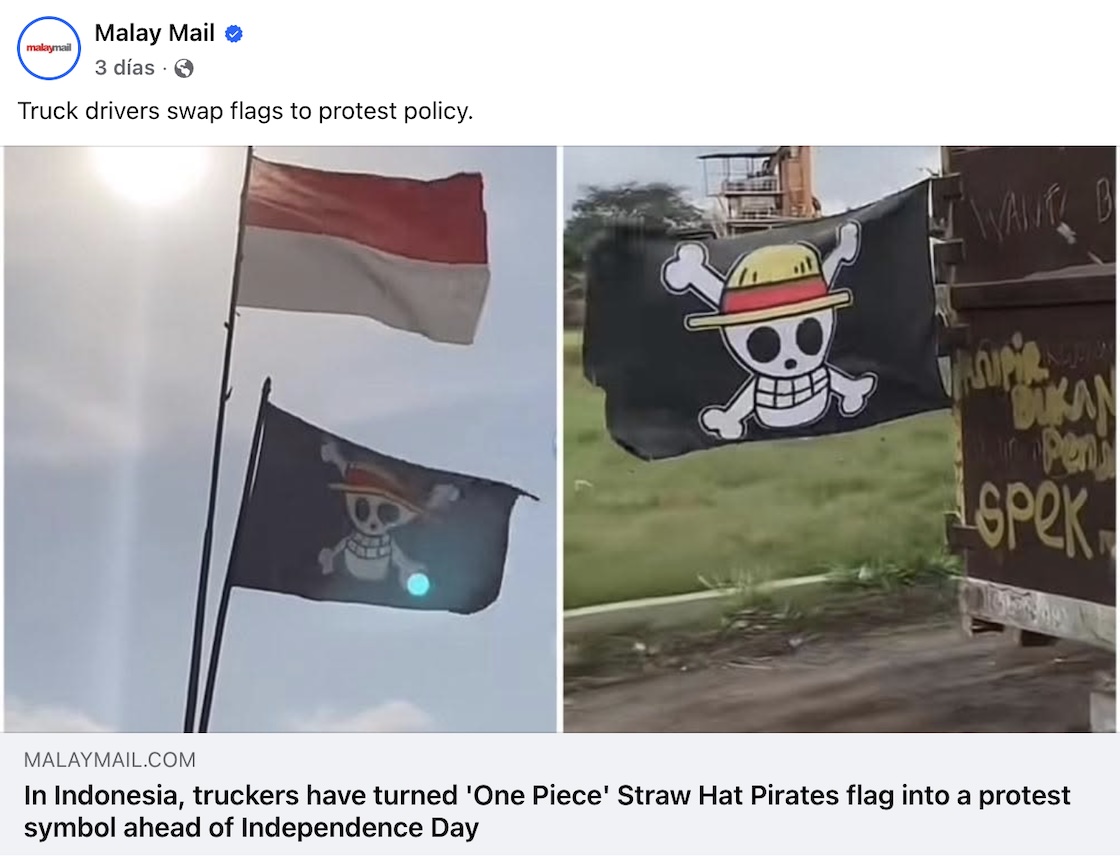 'One Pice': El manga que se convirtió en un símbolo de protesta en Indonesia