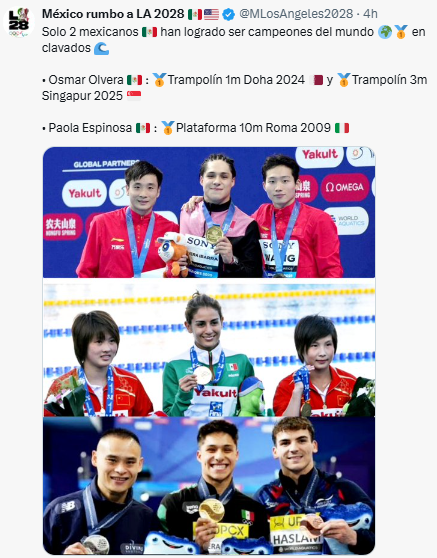 "México no solo es futbol": Osmar Olvera pide apoyo a los clavados tras ganar oro