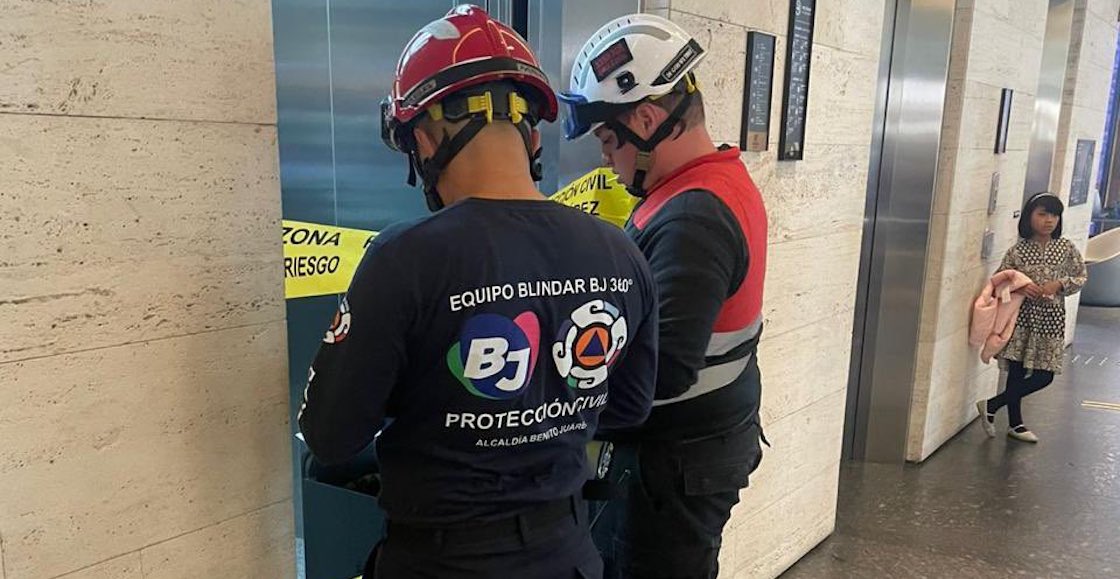 plaza mitikah desplome elevador