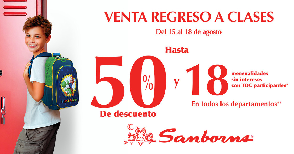 regreso a clases sanborns