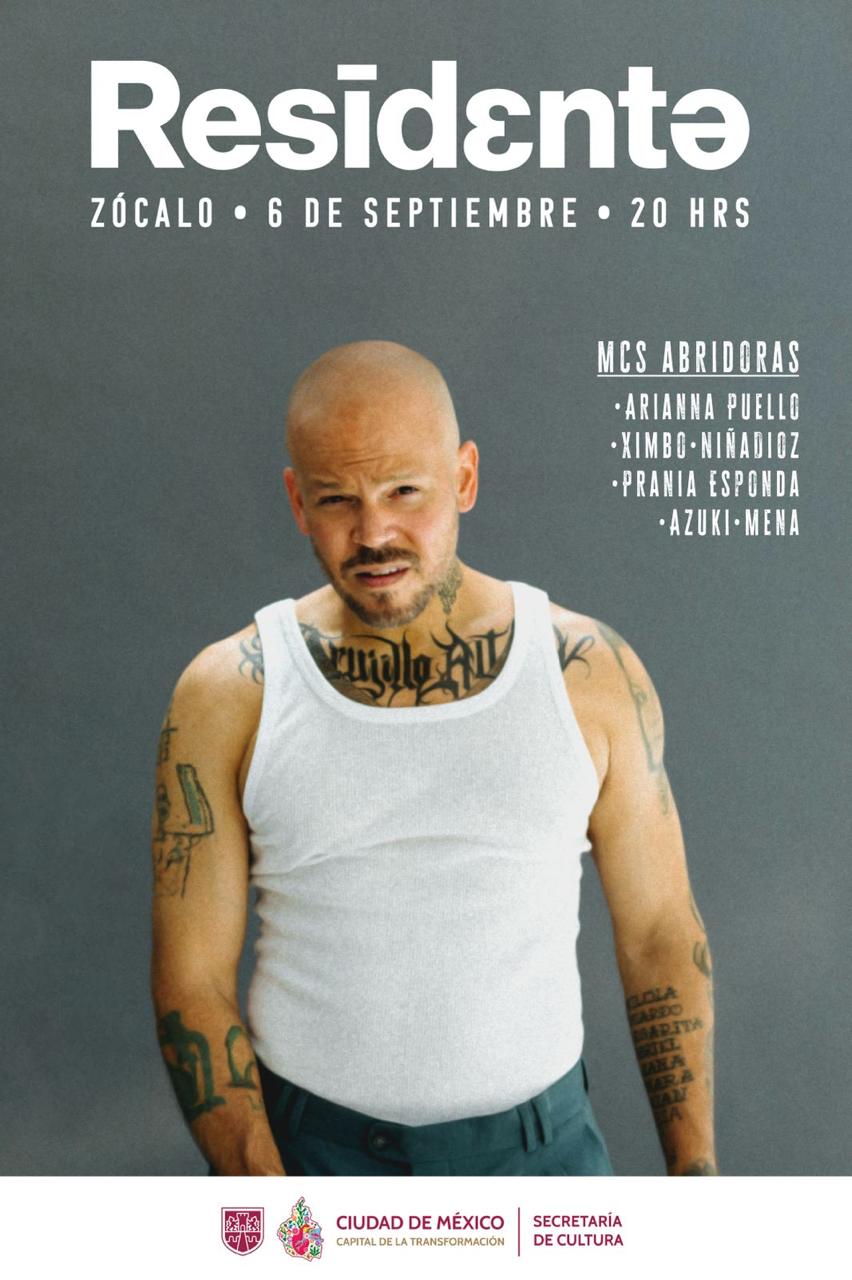 Residente en el Zócalo de la CDMX