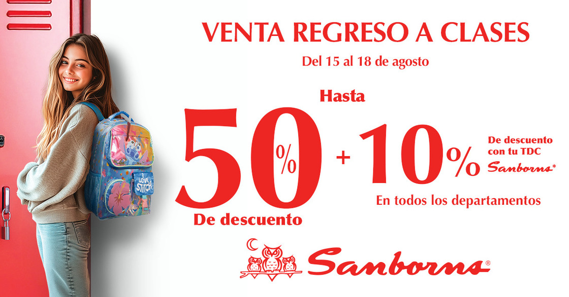 sanborns regreso a clases ofertas