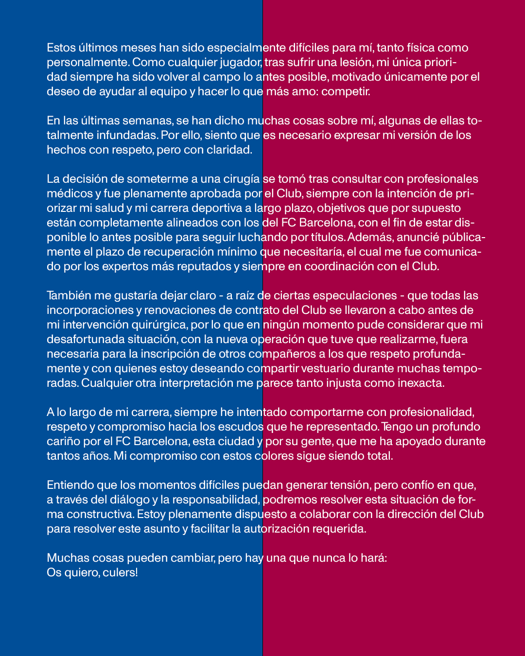 Ter Stegen termina cediendo en su conflicto con Barcelona: "Dispuesto a colaborar"