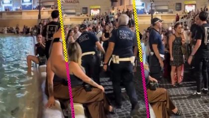 Turista argentina termina multada por meter los pies en la Fontana di Trevi