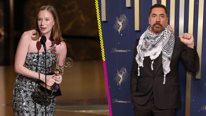 Javier Bardem y Hannah Einbinder se pronunciaron a favor de Palestina en los Premios Emmy 2025