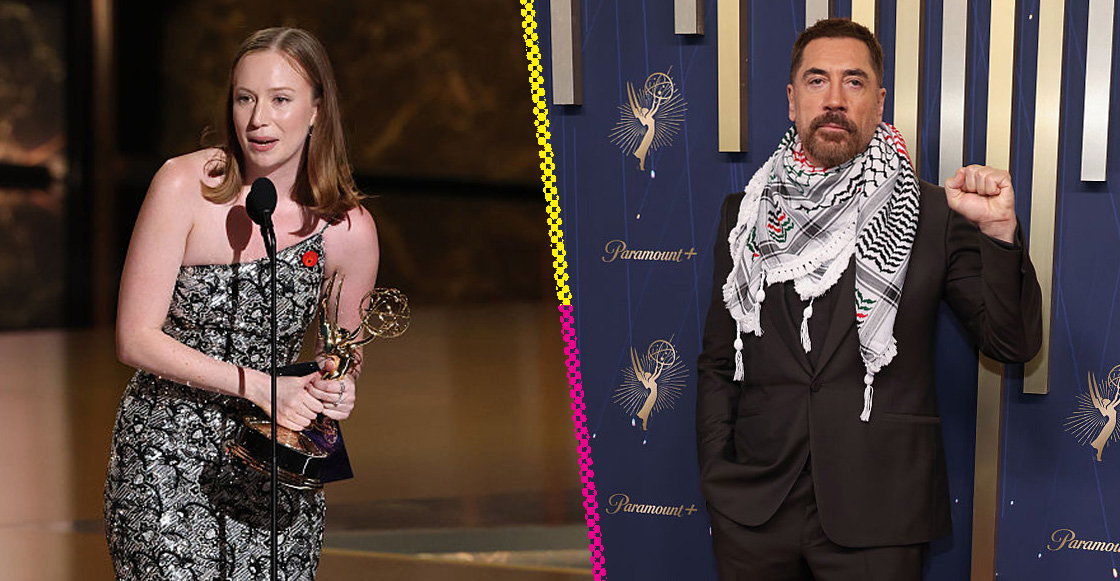 Javier Bardem y Hannah Einbinder se pronunciaron a favor de Palestina en los Premios Emmy 2025