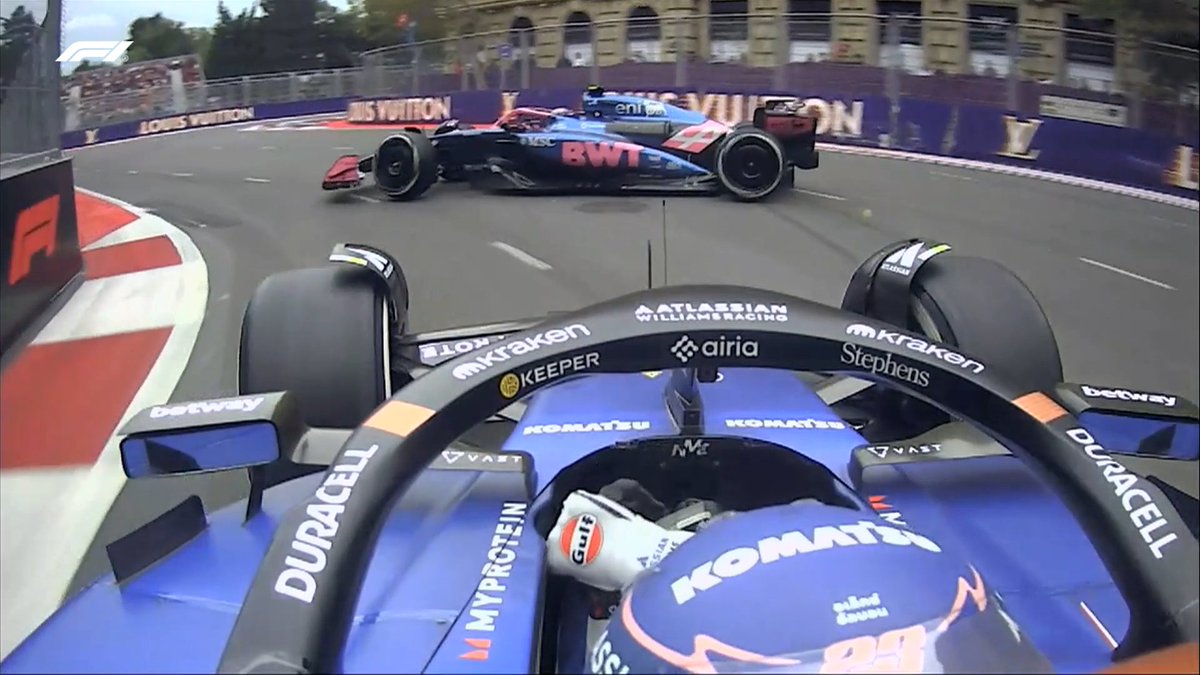 El choque entre Alex Albon y Franco Colapinto