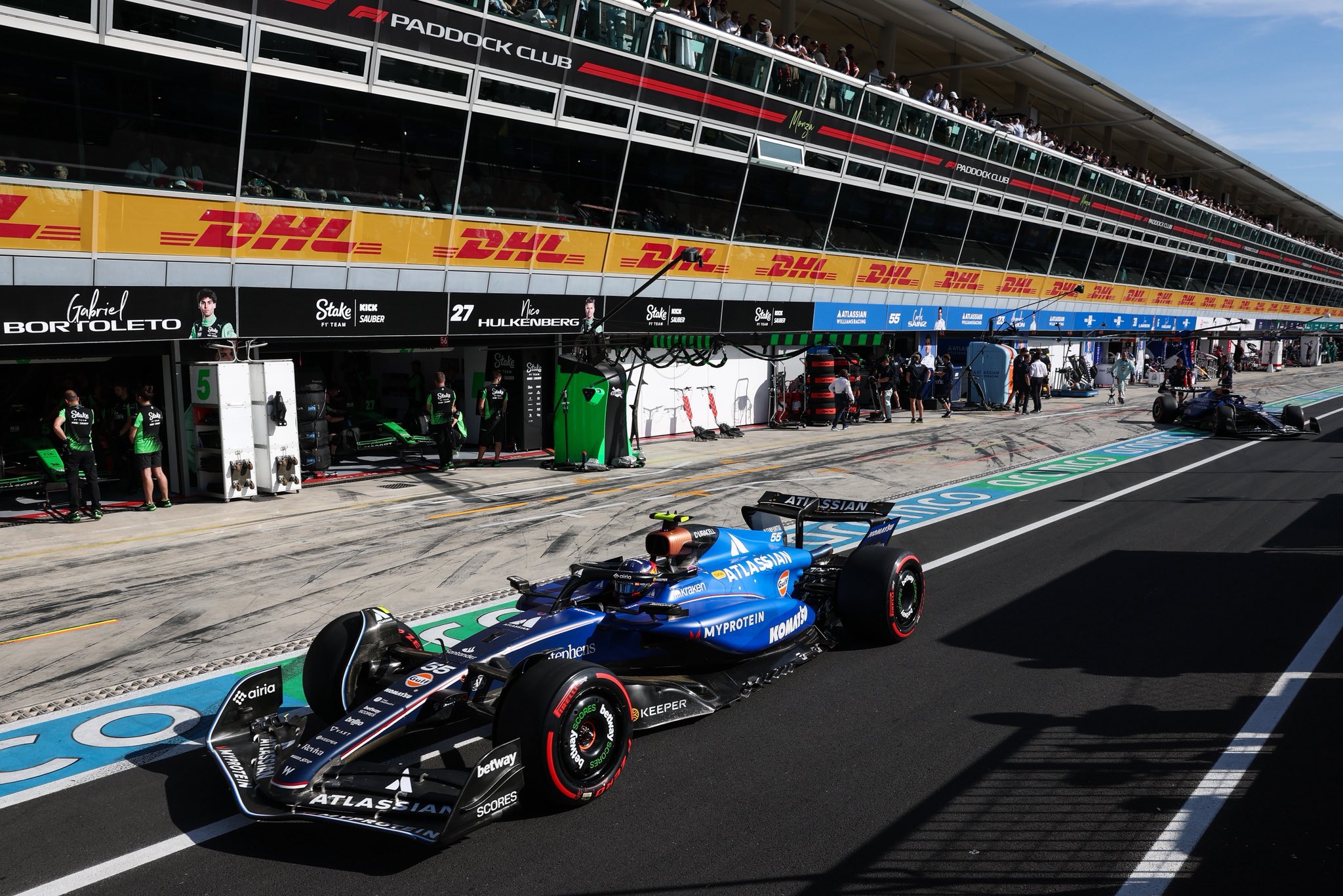 Carlos Sainz durante la qualy en Monza