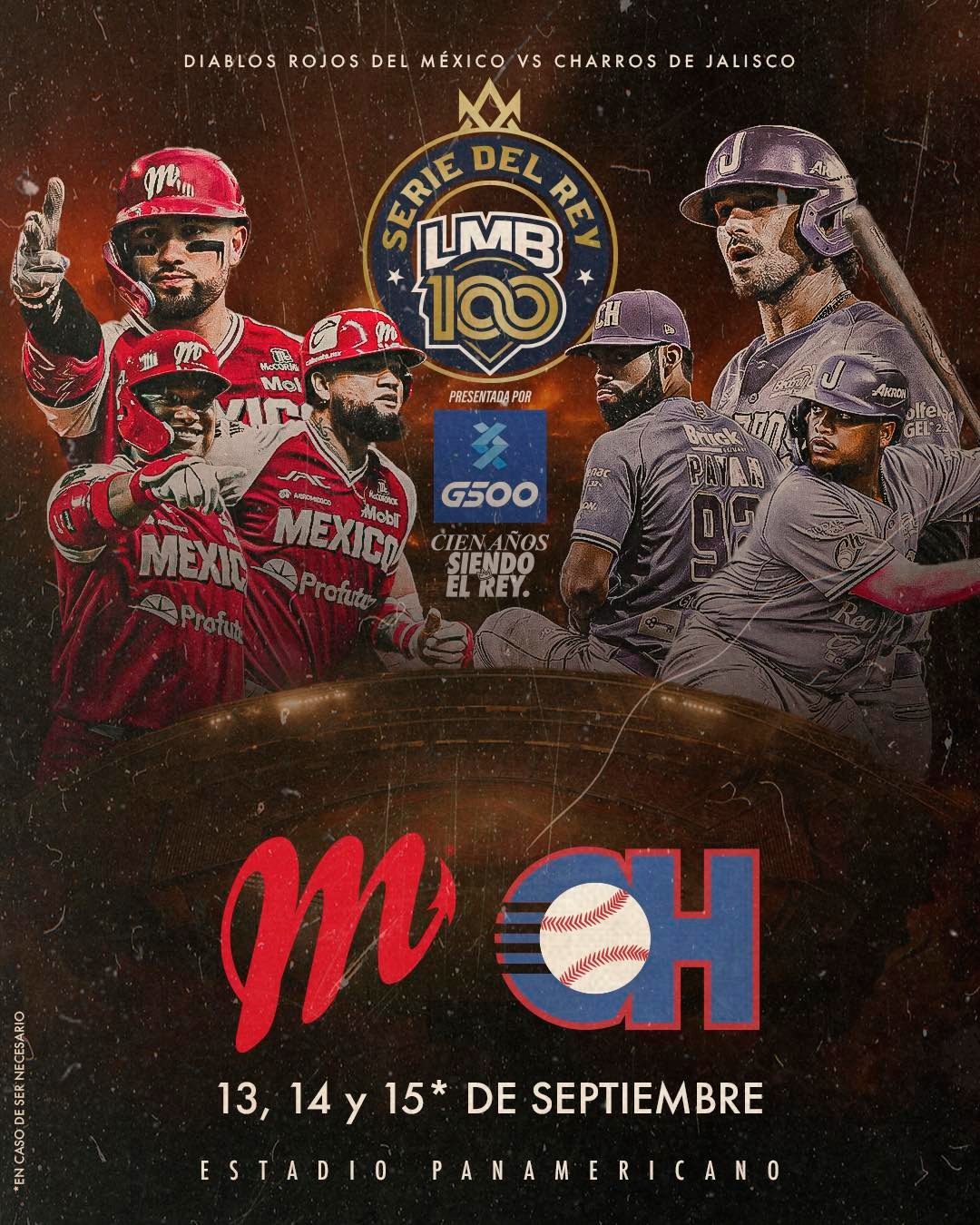 ¡Charros vs Diablos! Te decimos dónde ver en vivo toda la Serie del Rey 2025