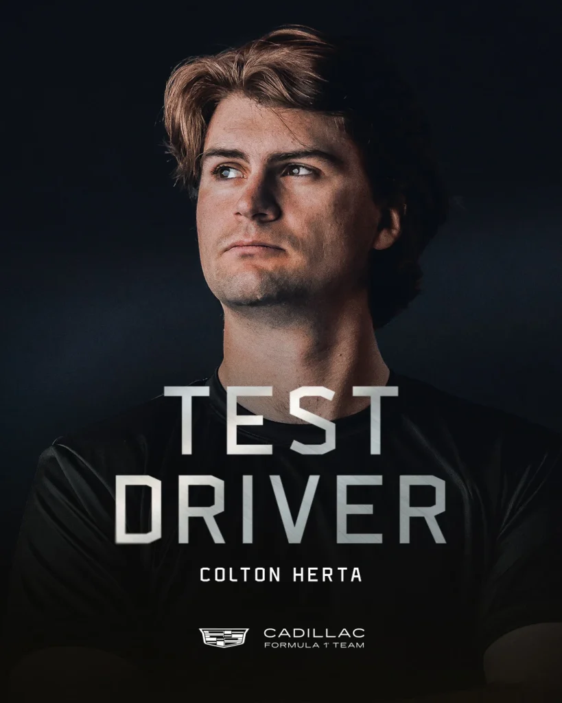 Colton Herta, piloto de test de Cadillac