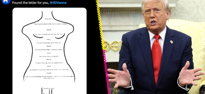 Donald Trump, tarjeta de cumpleaños a Epstein