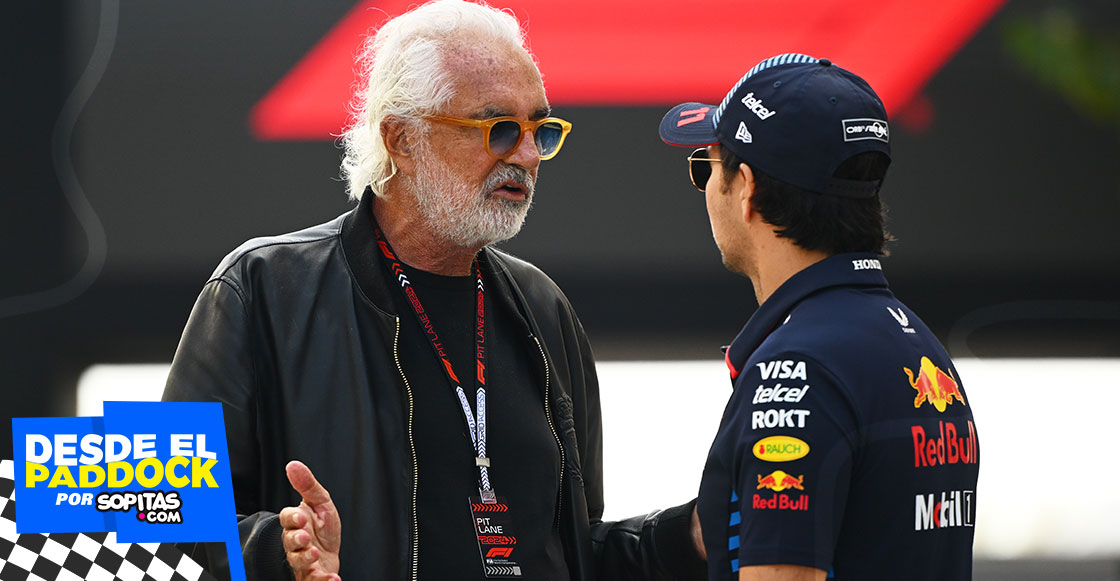 Flavio Briatore y Checo Pérez