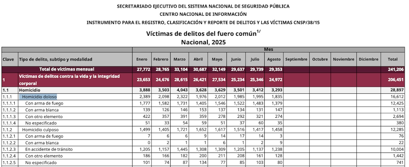 Primer año de gobierno de Sheinbaum: Homicidios a la baja, pero no la violencia