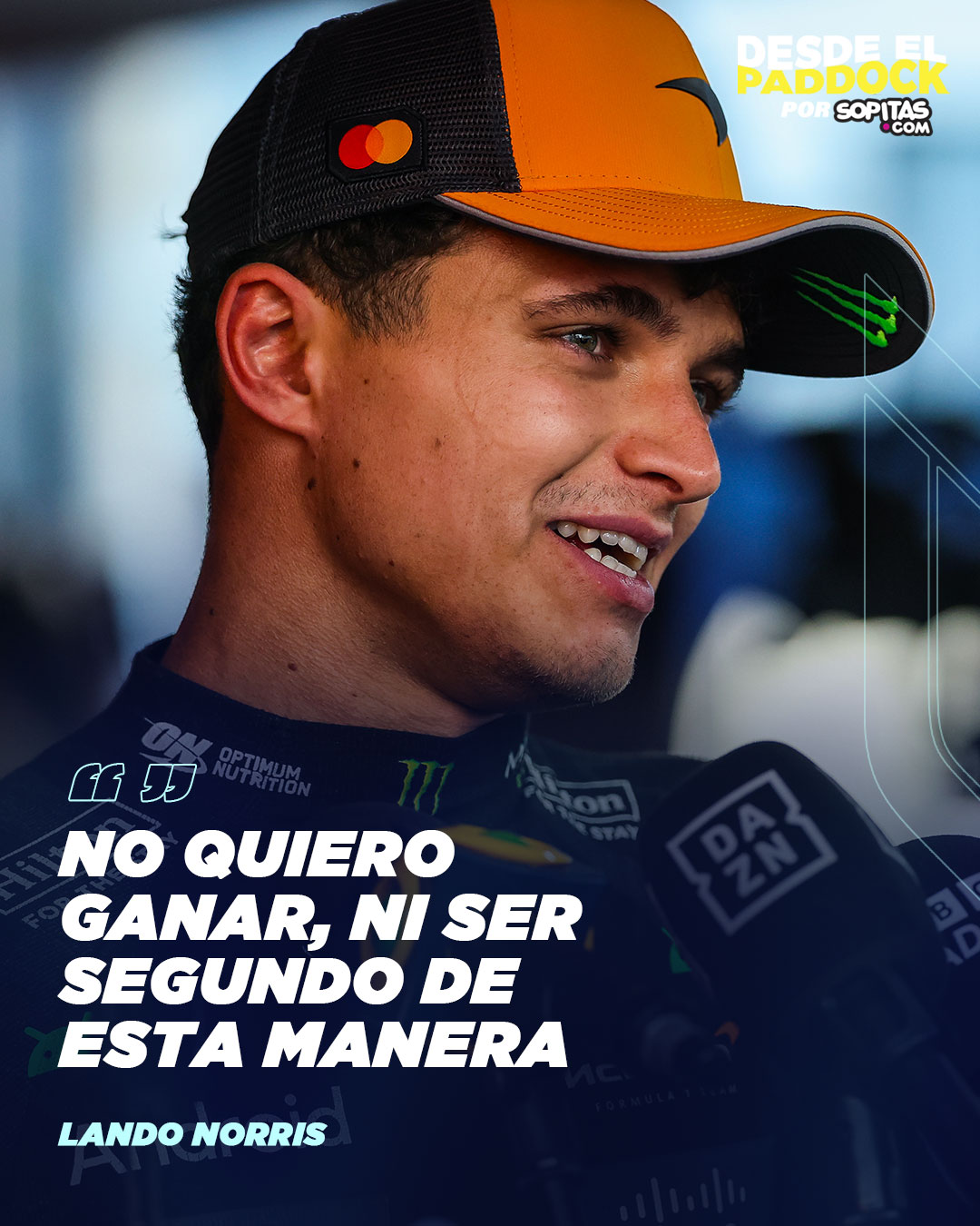 Lando Norris después del GP de Italia