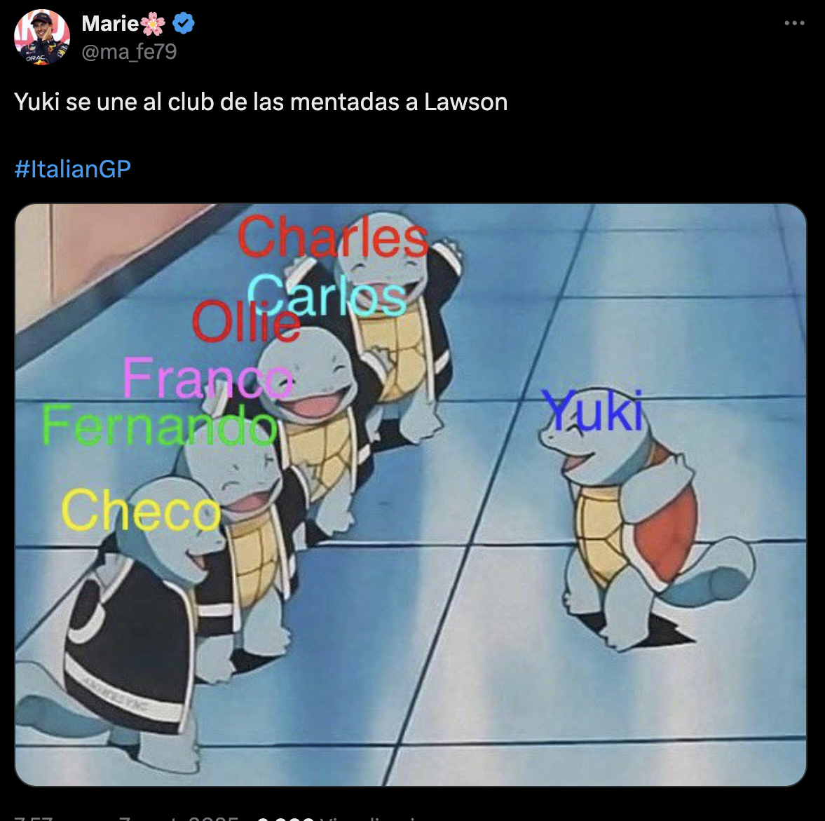 Críticas a Liam Lawson