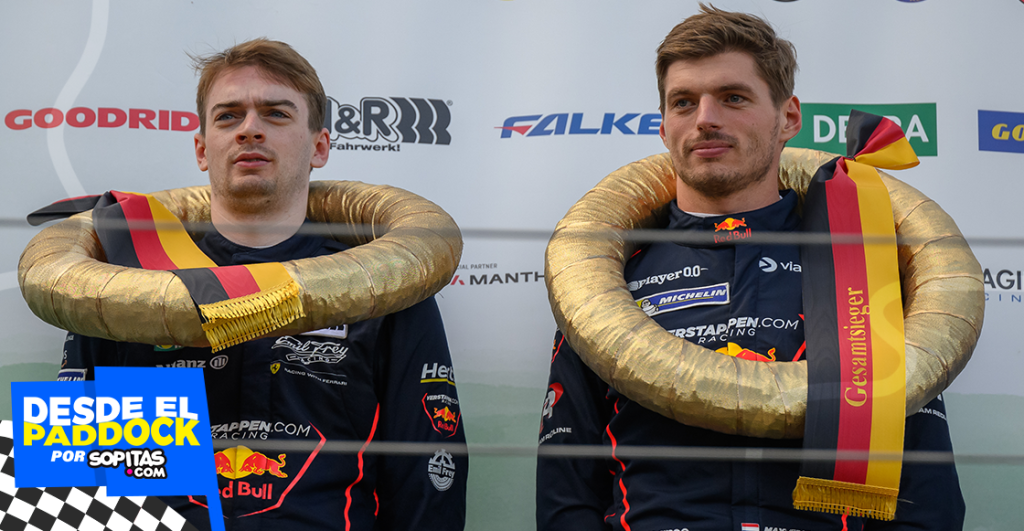 Max Verstappen gana con Ferrari en su debut en Nürburgring