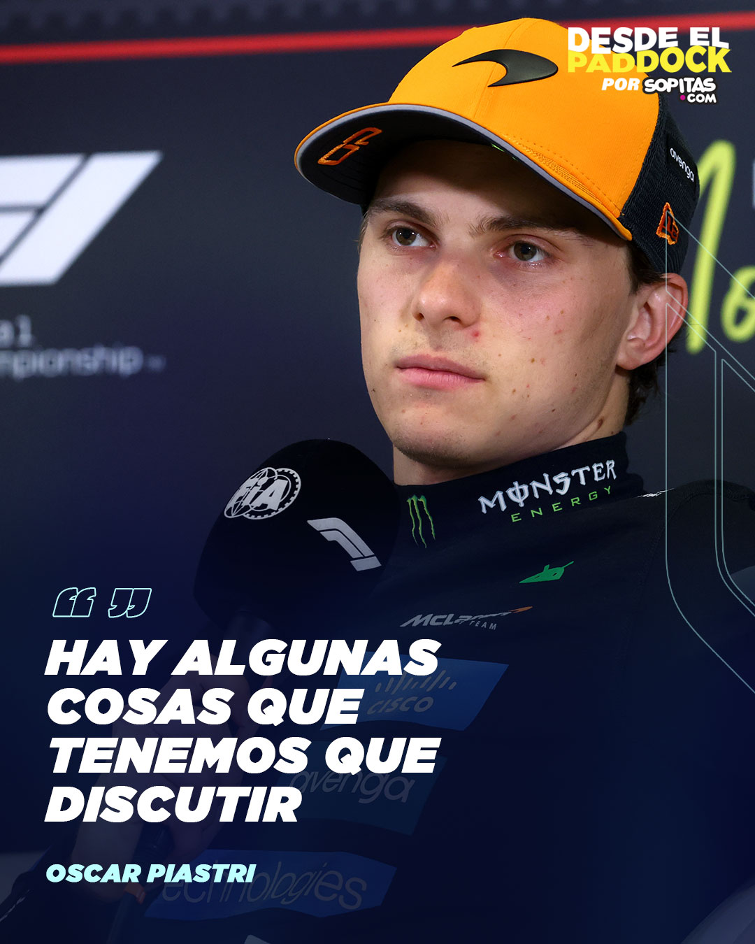 Oscar Piastri después del GP de Italia