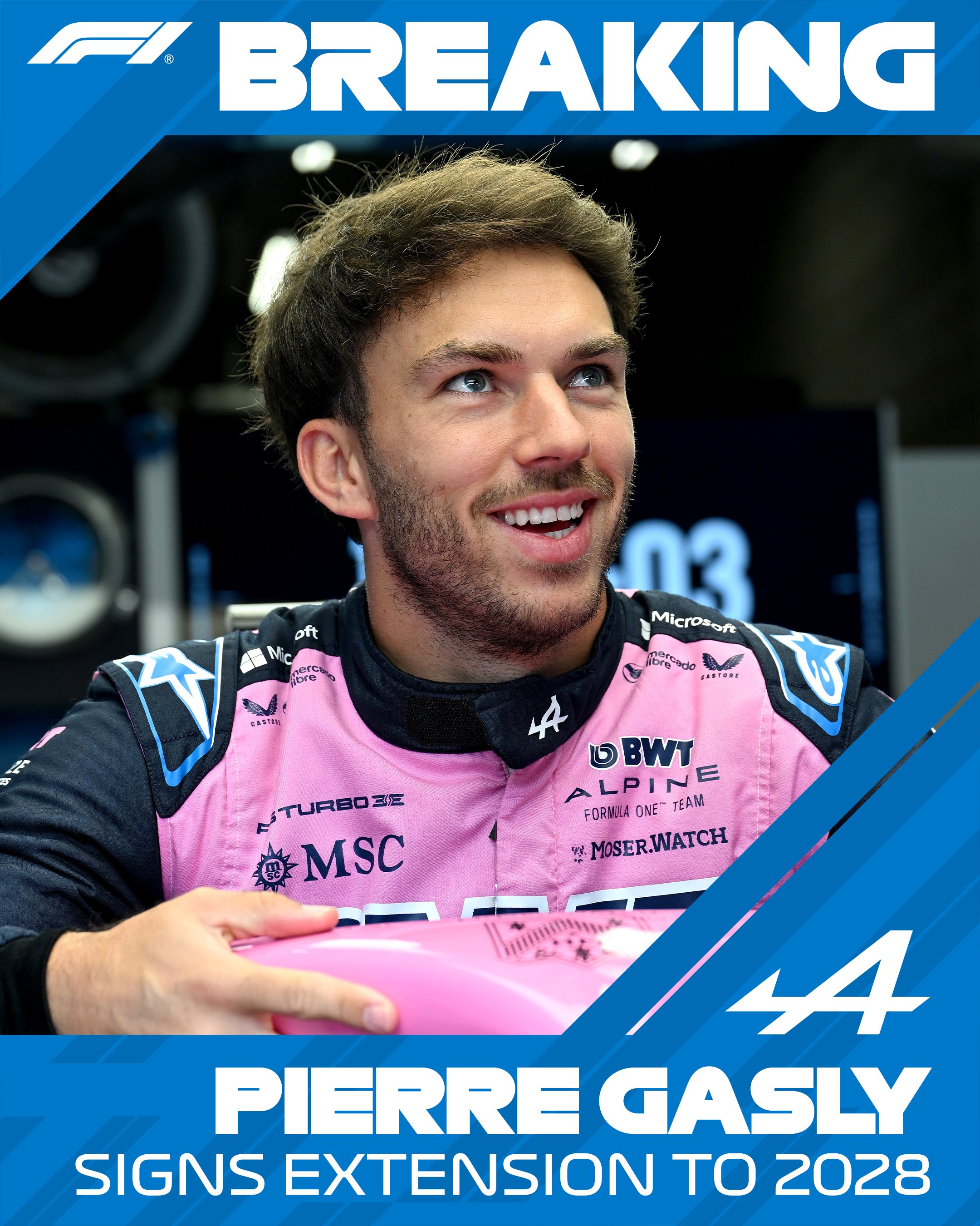 Pierre Gasly renueva con Alpine hasta el 2028