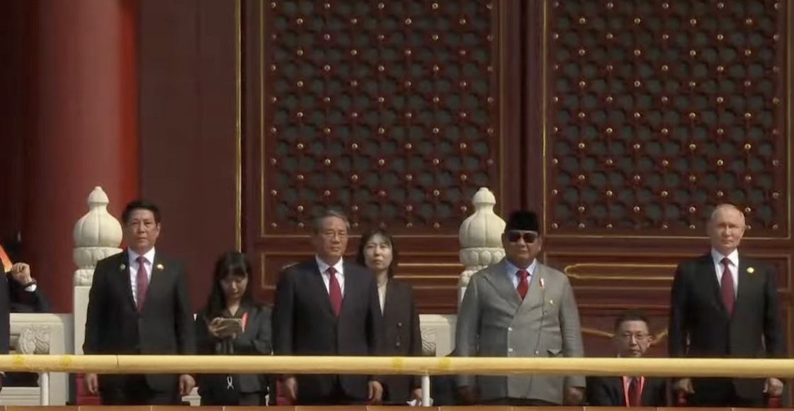 Putin en Desfile de la Victoria, China / Captura de pantalla