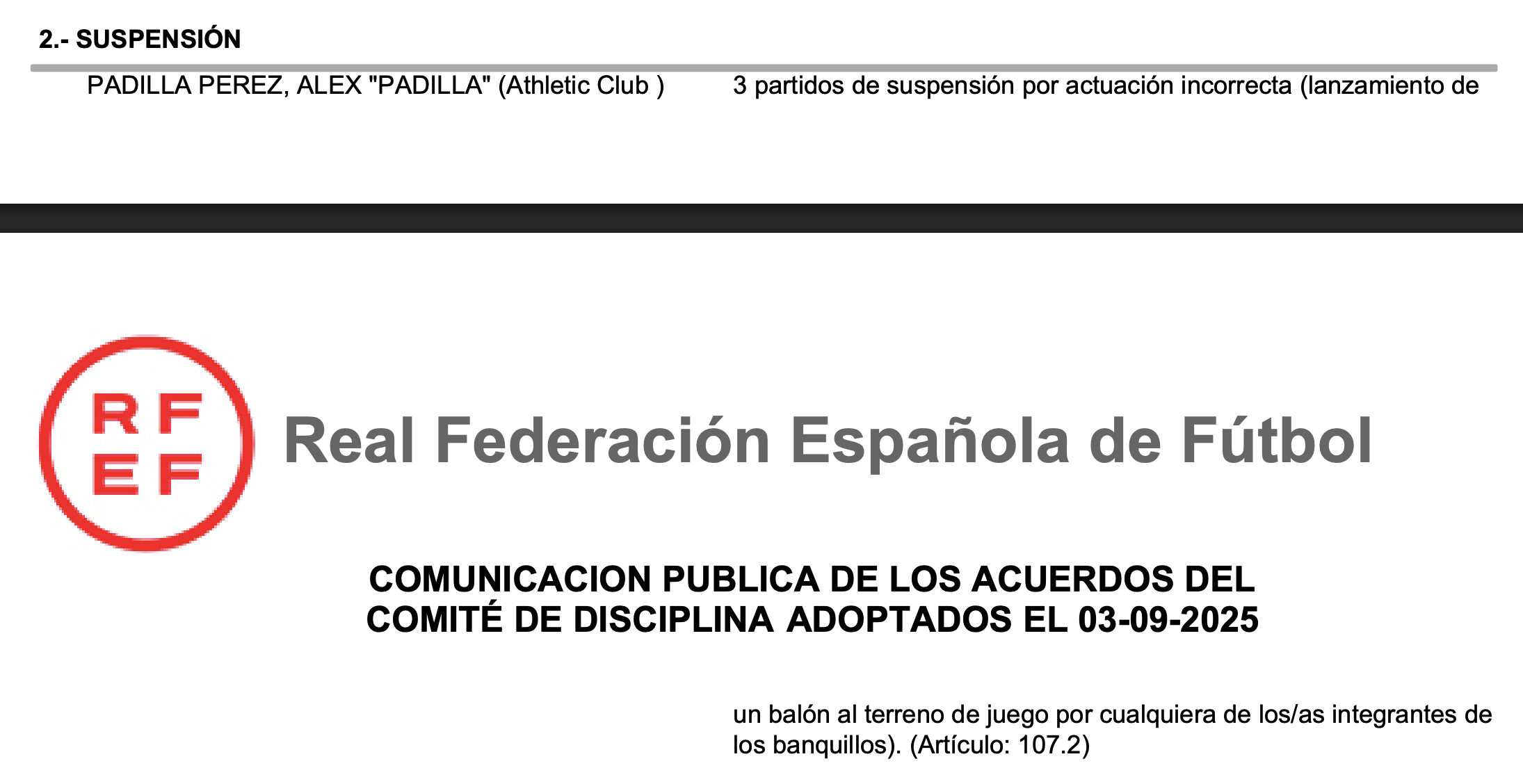 ¿por qué sancionaron tan gacho a Álex Padilla en la liga española?