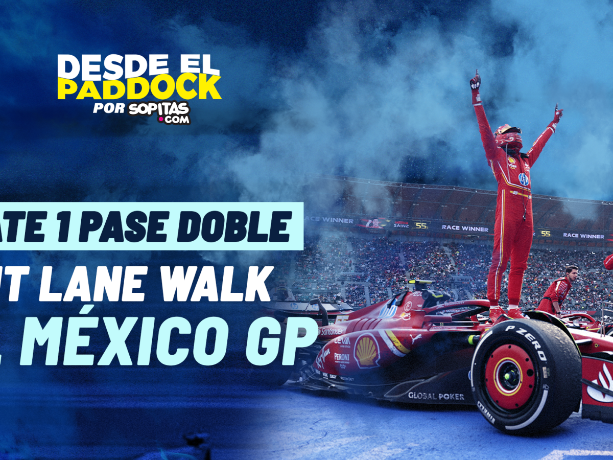 México GP pit lane walk