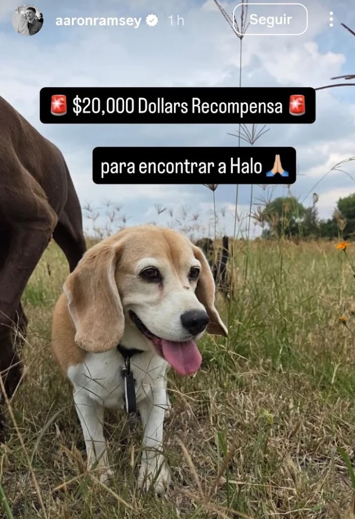 Aaron Ramsey vía IG stories