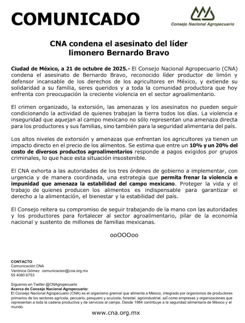 Inflación y crimen organizado: Las extorsiones están encareciendo la comida en México
