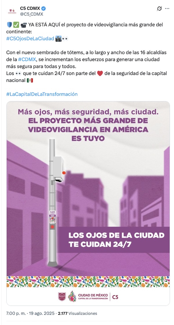 Hackeos y opacidad: 5 riesgos de que CDMX se convierta en la ciudad con más cámaras de vigilancia