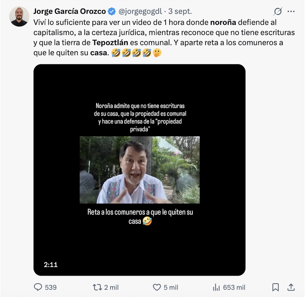 Gerardo Fernández Noroña: Un año de contradicciones y metidas de pata 