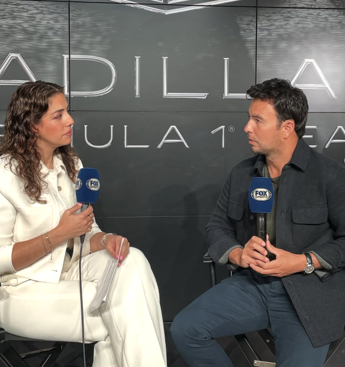 Giselle Zarur y Checo Pérez